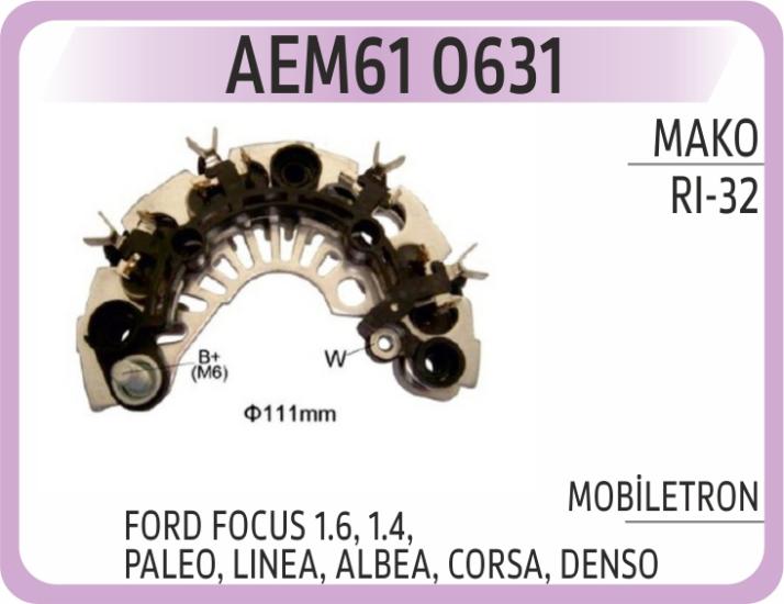 DIOT TABLASI FORD FOCUS 1.6, 1.4, PALEO, LINEA, AL
